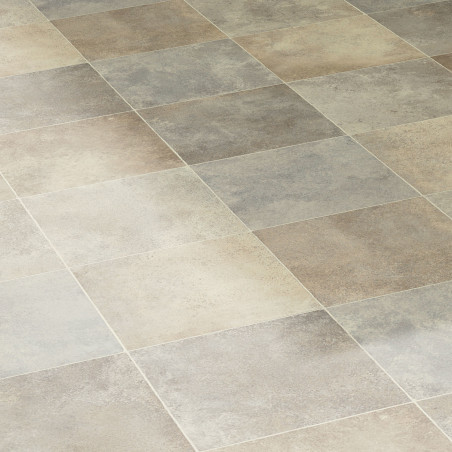 Sol Vinyle/PVC - 3m - carrelage beige ZALA 127L - Optima Silvertex par Beauflor Sol Vinyle/PVC - 3m - carrelage beige ZALA 127L - Optima Silvertex par Beauflor