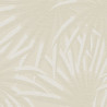 Papier peint intissé végétal beige et blanc PALME -  par As Creation - 39338-2