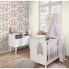 Papier peint intissé floral rouge et rose ALBIZIA - Symphony par Rasch - 869118