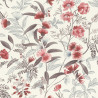 Papier peint intissé floral rouge et rose ALBIZIA - Symphony par Rasch - 869118