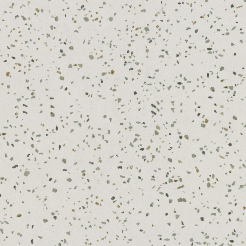 Sol Vinyle/PVC - 3m - terrazzo vert de gris et émeraude CONFETTI EMERALD - Primetex par Gerflor
