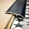 Seuil de porte invisible multi-niveaux - 270cm x 41mm - Brossé noir DINAFIX par Dinac