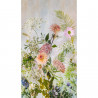Panoramique vinyle sur intissé floral vert et rose MEADOW FLORAL - Life par Grandeco - ML2001