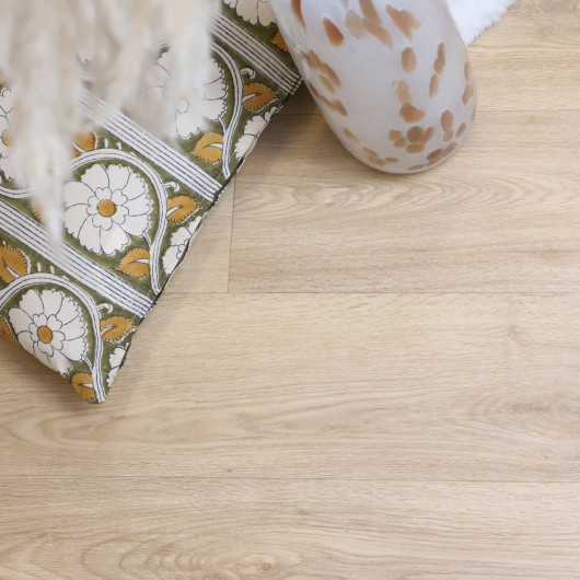 Sol Vinyle/PVC - 4 m - parquet chêne blond naturel COPENHAGUE  T52 - Mondo par IVC