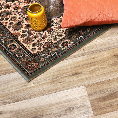 Sol Vinyle/PVC - 4m - parquet chêne moyen LIME OAK 631M - Optima Dynasty par Beauflor
