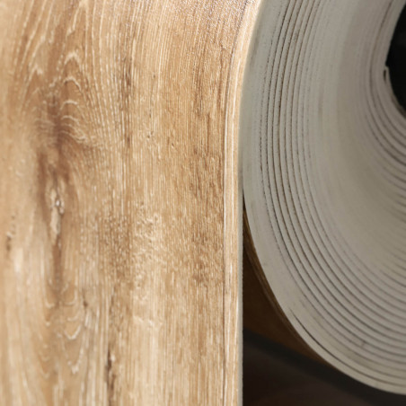 Sol Vinyle/PVC - 4m - parquet chêne moyen LIME OAK 631M - Optima Dynasty par Beauflor