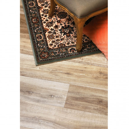 Sol Vinyle/PVC - 4m - parquet chêne moyen LIME OAK 631M - Optima Dynasty par Beauflor