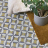 Sol Vinyle/PVC - 3m - carreaux de ciment gris et jaune WINSLOW 290M - Optima par Beauflor