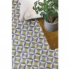 Sol Vinyle/PVC - 3m - carreaux de ciment gris et jaune WINSLOW 290M - Optima par Beauflor