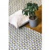Sol Vinyle/PVC - 3m - carreaux de ciment gris et jaune WINSLOW 290M - Optima par Beauflor