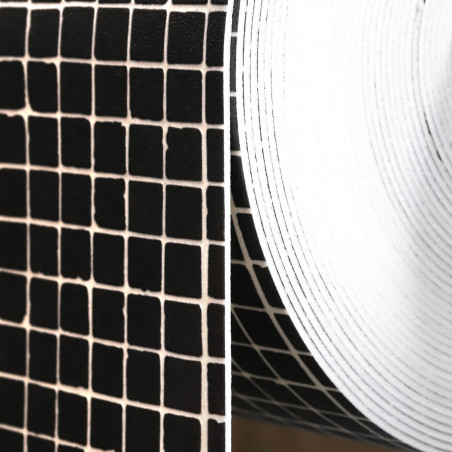 Sol Vinyle/PVC - 2m - carrelage noir et gris MOSAIQUE 999E - Delta Sintra par Beauflor Sol Vinyle/PVC - 2m - carrelage noir et gris MOSAIQUE 999E - Delta Sintra par Beauflor