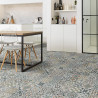 Sol Vinyle/PVC - 4m - carreaux de ciment multicolore et beige CARCASSONNE 472M - Optima Evasion par Beauflor