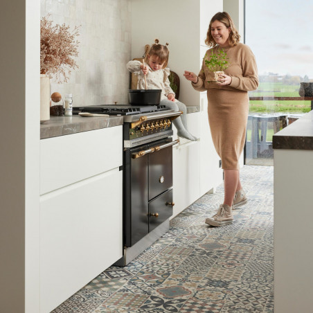 Sol Vinyle/PVC - 4m - carreaux de ciment multicolore et beige CARCASSONNE 472M - Optima Evasion par Beauflor Sol Vinyle/PVC - 4m - carreaux de ciment multicolore et beige CARCASSONNE 472M - Optima Evasion par Beauflor