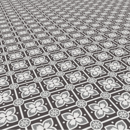 Sol Vinyle/PVC - 2m - carreaux de ciment noir et blanc ALMA BLACK & WHITE Booster par Gerflor Sol Vinyle/PVC - 2m - carreaux de ciment noir et blanc ALMA BLACK & WHITE Booster par Gerflor