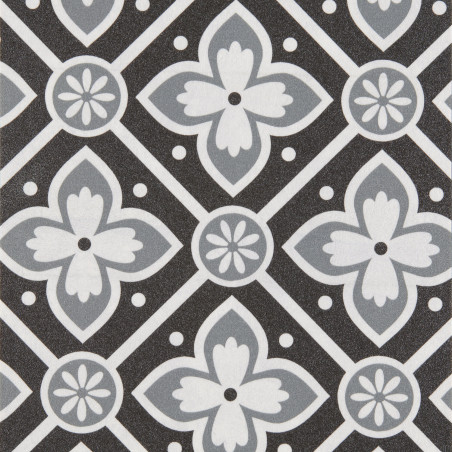 Sol Vinyle/PVC - 2m - carreaux de ciment noir et blanc ALMA BLACK & WHITE Booster par Gerflor Sol Vinyle/PVC - 2m - carreaux de ciment noir et blanc ALMA BLACK & WHITE Booster par Gerflor