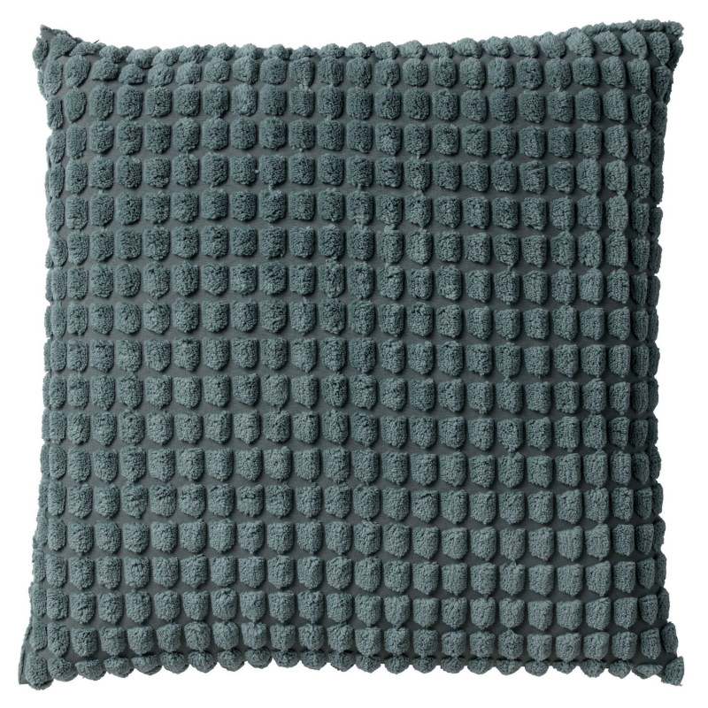 Coussin contemporain bleu pétrole - JADEITE - 45x45cm - ROME par Dutch Decor