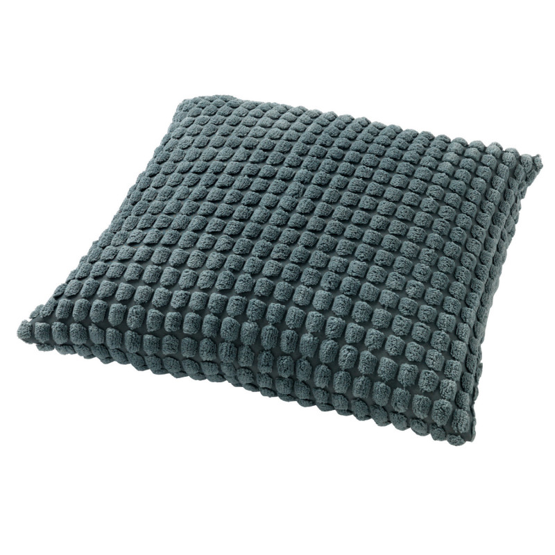 Coussin contemporain bleu pétrole - JADEITE - 45x45cm - ROME par Dutch Decor