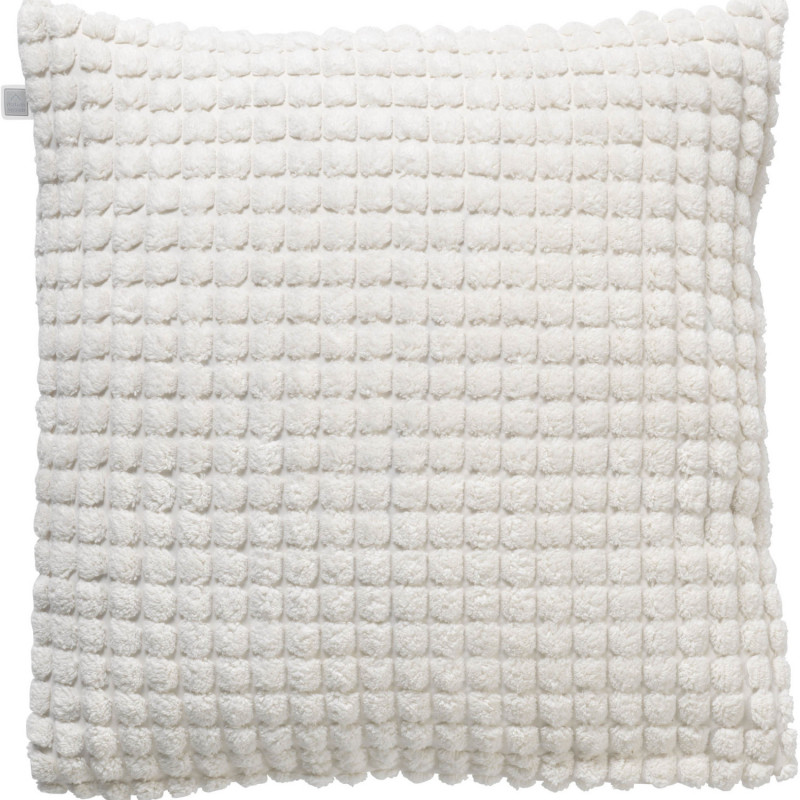 Coussin contemporain blanc - SNOW WHITE - 45x45cm - ROME par Dutch Decor