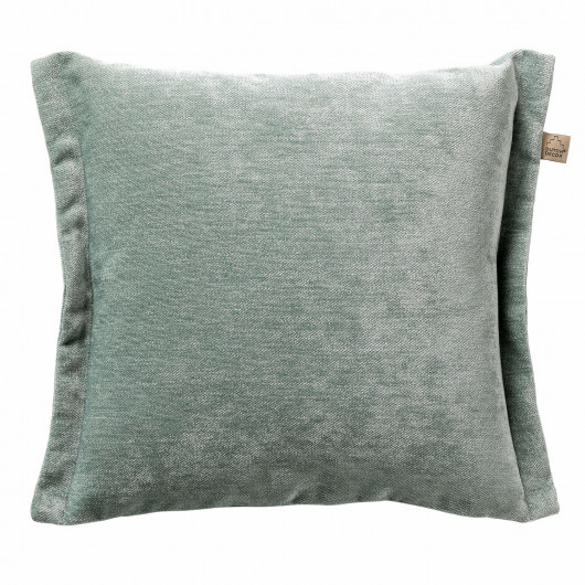 Coussin contemporain vert de gris - JADEITE - 45x45cm - LEWIS par Dutch Decor