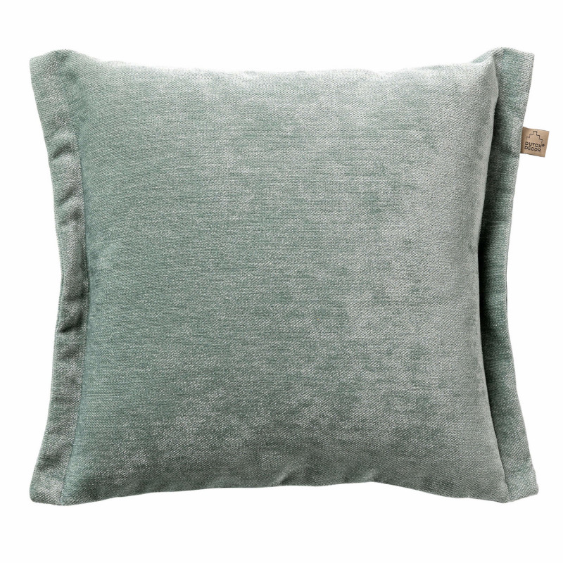 Coussin contemporain vert de gris - JADEITE - 45x45cm - LEWIS par Dutch Decor