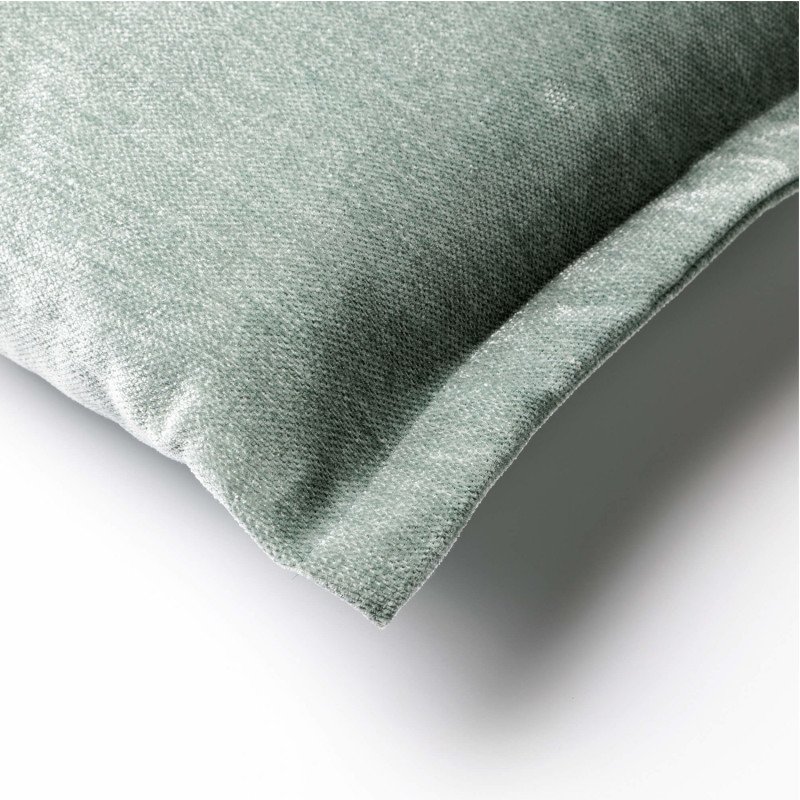 Coussin contemporain vert de gris - JADEITE - 45x45cm - LEWIS par Dutch Decor