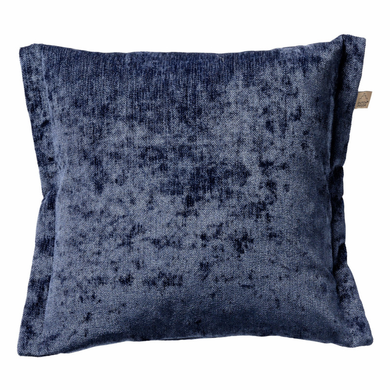 Coussin contemporain bleu nuit - INSIGNIA - 45x45cm - LEWIS par Dutch Decor
