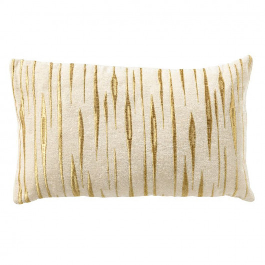 Coussin contemporain blanc - SNOW WHITE - 30x50cm - CONNOR par Dutch Decor