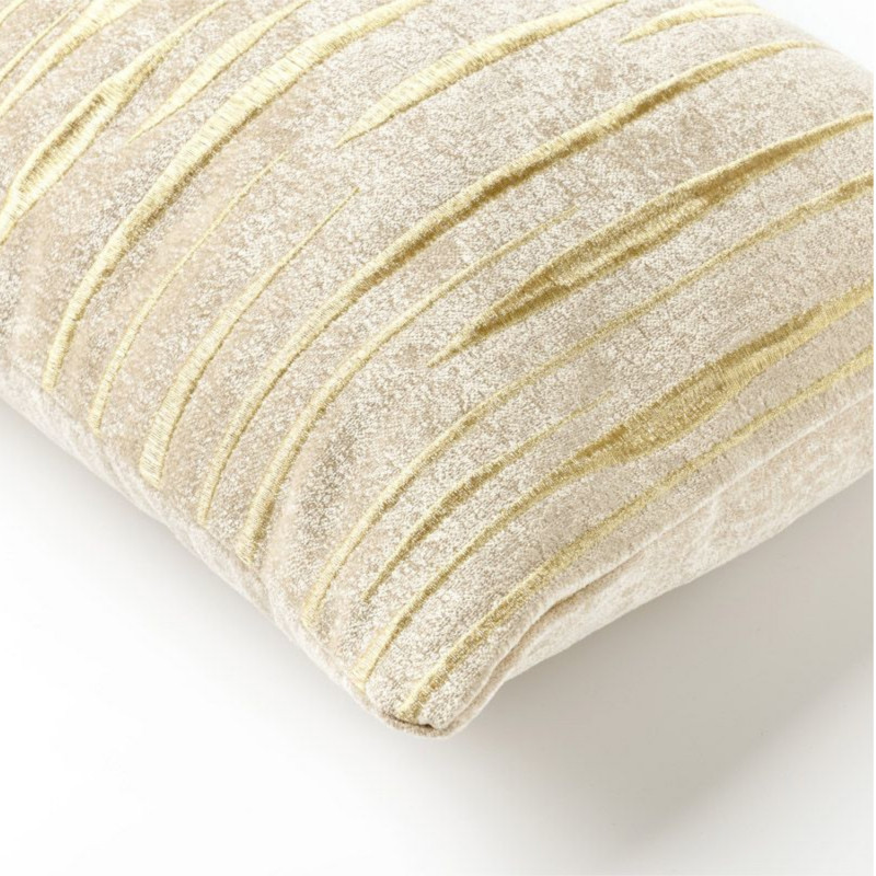 Coussin contemporain blanc - SNOW WHITE - 30x50cm - CONNOR par Dutch Decor