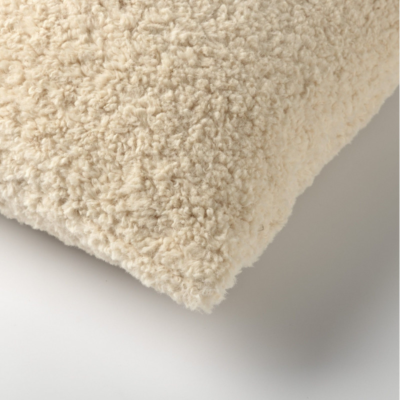 Coussin contemporain blanc cassé - TOFU - 45x45cm - CARA par Dutch Decor