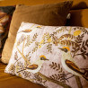 Coussin contemporain imprimé oiseaux - MUTTED CLAY - 30x50cm - BIRDY par Dutch Decor