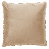 Coussin contemporain marron - IRISH CREAM - 45x45cm - AYA par Dutch Decor