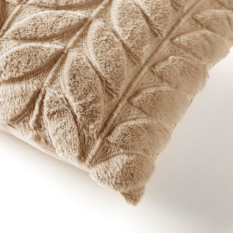 Coussin contemporain marron - IRISH CREAM - 40x60cm - AYA par Dutch Decor