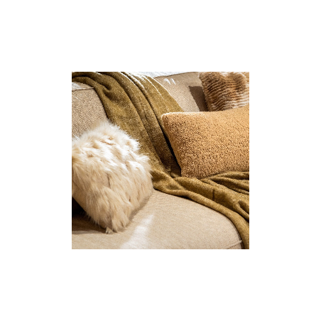 Coussin contemporain beige - IRISH CREAM - 30x50cm - FIGO par Dutch Decor
