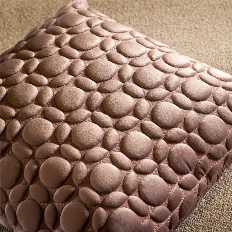 Coussin contemporain lilas - ANTLER - 45x45cm - KAISA par Dutch Decor