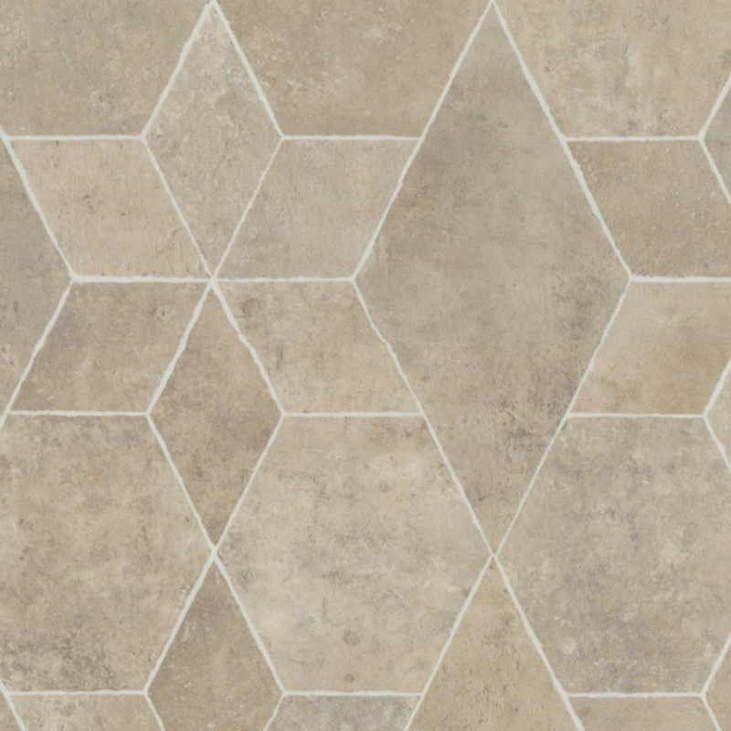 Sol Vinyle/PVC - 4m - carrelage  beige  et terre cuite  ORIGIN CREAM - Loftex par Gerflor