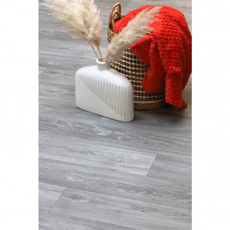 Sol Vinyle/PVC - 3m - parquet chêne gris HAVANA OAK 971D - Optima Dynasty par Beauflor