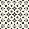 Sol Vinyle/PVC - 3m - carreaux de ciment noir et blanc SCOTTSDALE 099M - Optima Retro-tex par Beauflor
