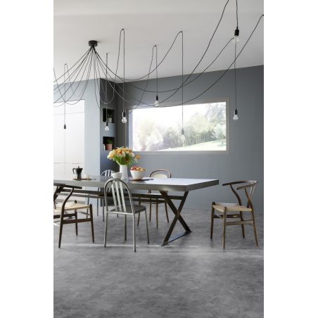 Sol Vinyle/PVC - 4m - béton gris et noir MADRAS SILVER - Booster par Gerflor