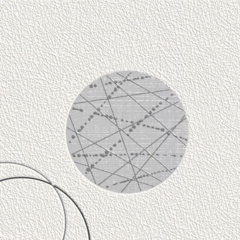 Papier peint intissé géométrique noir et gris PLANETE - Geometric par Rasch - 475906