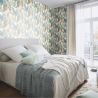 Papier peint intissé tropical bleu et jaune moutarde BORNEO - Tropical par Rasch - 791624