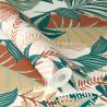 Papier peint intissé tropical bleu et jaune moutarde BORNEO - Tropical par Rasch - 791624
