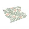 Papier peint intissé floral rose et vert EVENTAIL FLORAL - Tropical par Rasch - 792447
