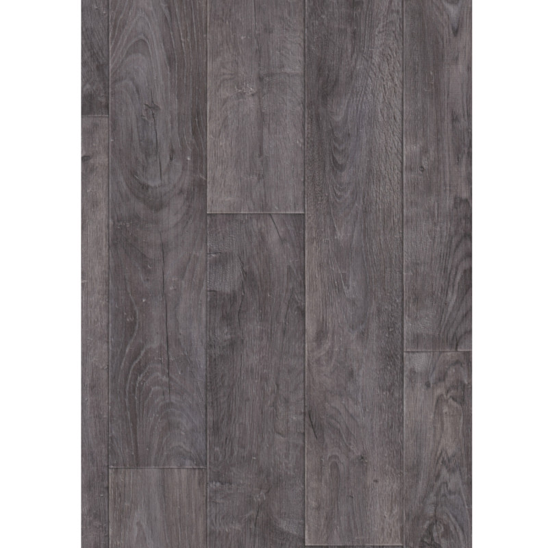 Sol Vinyle/PVC - 4m - parquet gris anthracite FACTORY ANTHRACITE - Primetex par Gerflor