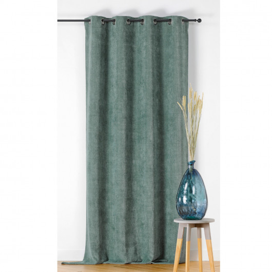 Prêt-à-Poser rideau - 145cmx260cm - bleu vert Jade ABERDEEN par Linder