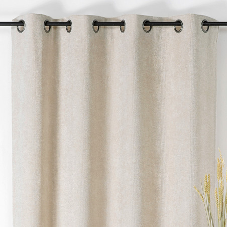 Prêt-à-Poser rideau - 145cmx260cm - beige crème ABERDEEN par Linder Prêt-à-Poser rideau - 145cmx260cm - beige crème ABERDEEN par Linder