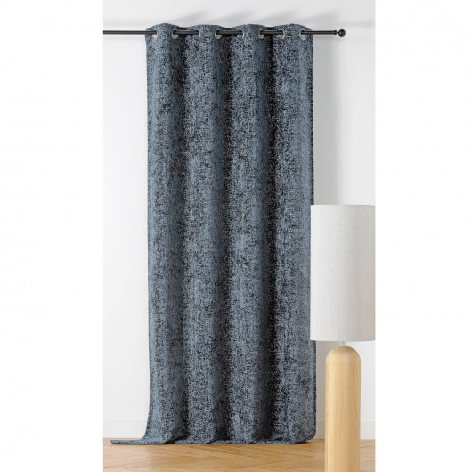 Prêt-à-Poser rideau - 135cmx250cm - bleu minuit ASPEN par Linder