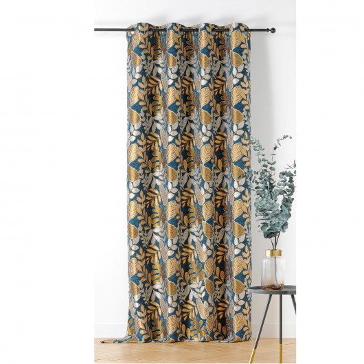 Prêt-à-Poser rideau - 140cmx250cm - jaune et bleu Jade ISIS par Linder