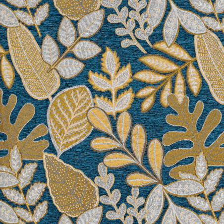 Prêt-à-Poser rideau - 140cmx250cm - jaune et bleu Jade ISIS par Linder Prêt-à-Poser rideau - 140cmx250cm - jaune et bleu Jade ISIS par Linder