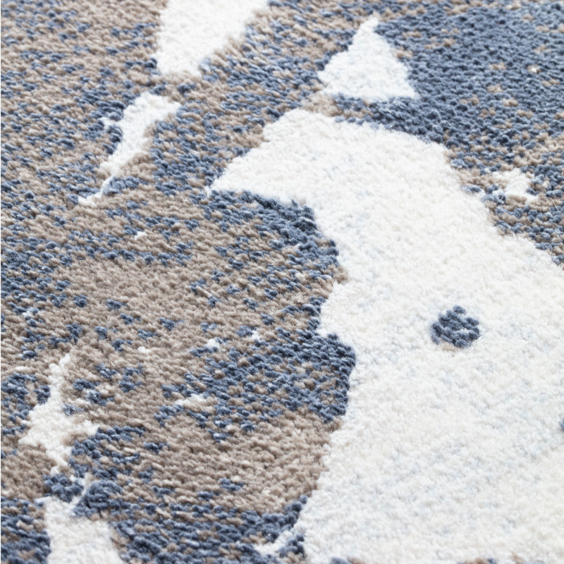Tapis de salon - 135x200cm - Contemporain bleu et taupe Joy par Osta