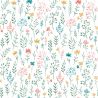 Papier peint intissé floral rose et vert BOTANIQUE - Imprim'luxe par Ugepa - M62004